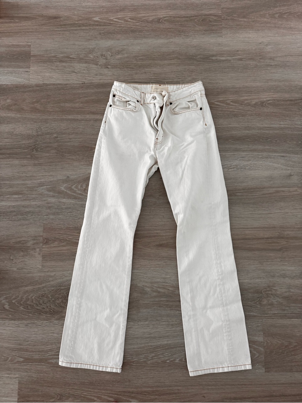 Women’s Boot-Cut Jeans — Cream Classic Fit